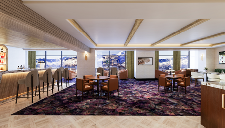 New Atlantis Concierge Lounge with Mountain View