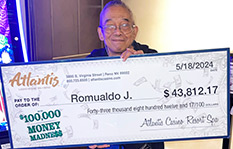 Romualdo J won $43,812.17