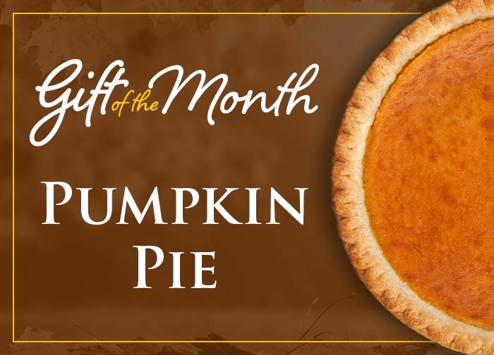 November Gift of the Month Pumpkin Pie