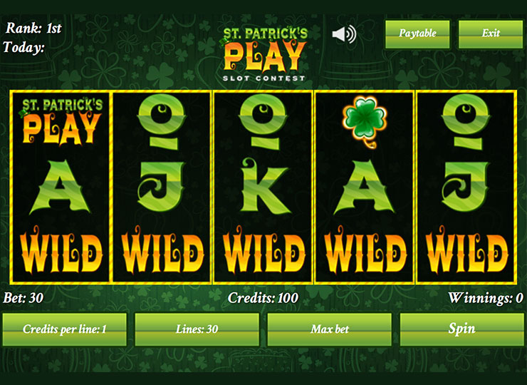 St. Patrick&#39;s Play Online Slot Contest